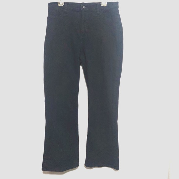 NYDJ Denim - NYDJ Womens 16 Bootcut Jeans Lift & Tuck Stretch Black Beaded Back Pockets USA